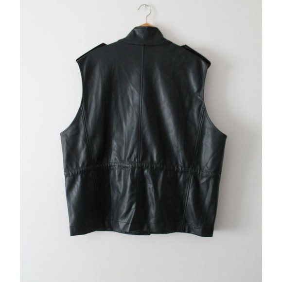 The Frankie Shop Ines Faux Leather Cargo Vest Black Size XS/S - Picture 4 of 9